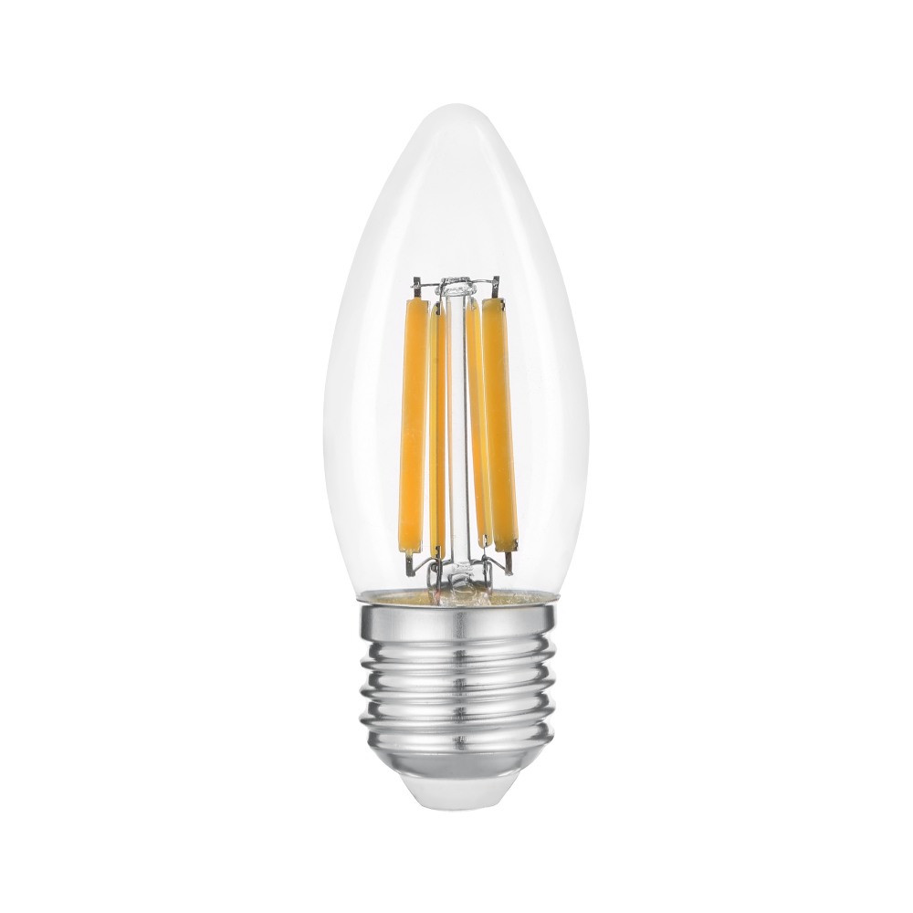 Лампа "Etron Filament Power" прозоре скло LED 1-EFP-148 C37 4Вт 4200K Е14(10), фото 1