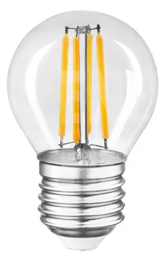 Лампа "Etron Filament Power" прозоре скло LED 1-EFP-195 G45 4Вт 3000K Е27(10), фото 1