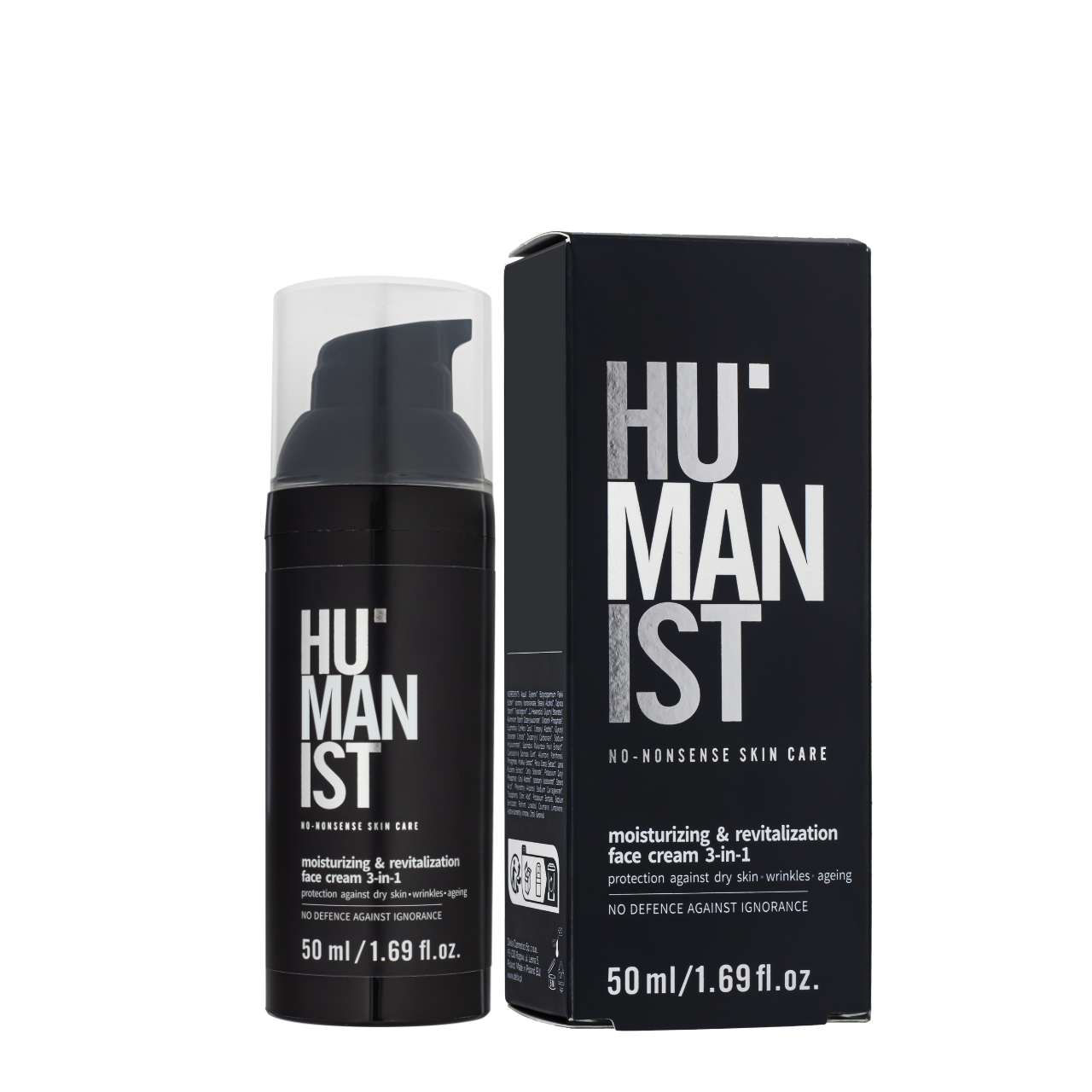 Крем для обличчя для чоловіків Delia Cosmetics Humanist 3 в 1 "Зволоження та ревіталізація", 50 мл