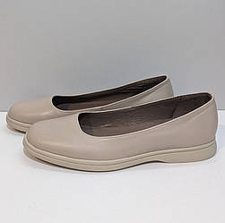 STTOPA Розміри 40-45. Мокасини великих розмірів на широку стопу з натуральної шкіри. 425-4045 Бежеві