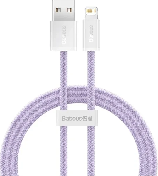 Дата-кабель Baseus Series Fast Charging USB to Lightning 1m Purple 2.4A (CALD000405), фото 1