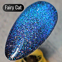 Гель лак котяче око світловідбиваючий хамелеон зелений, синій, фіолетовий Fairy Global Fashion 8мл №03