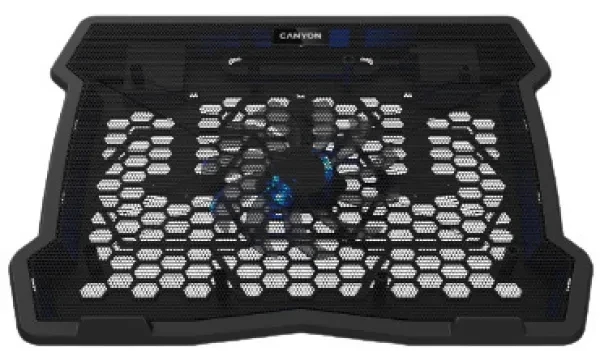 Підставка під ноутбук Canyon NS02 1Fan 2USB LED Black