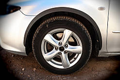 Накладки на арки (SD-SW) (4 шт, чорні, ABS-пластик) для Mazda 6 2003-2008 рр