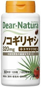 Asahi Dear Natura Saw Palmetto, екстракт со пальметто, лікопін, 120 м'яких капсул на 60 днів прийому. До 03/2027