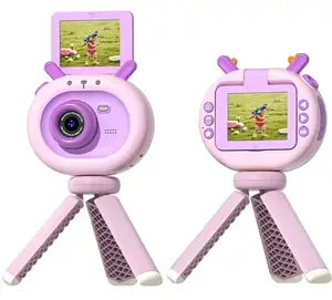 Дитячий фотоапарат Infinity Cam 48MP Pink Purple 180-градусний фліп-екран