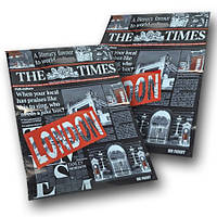 Полиэтиленовый пакет с вырубной ручкой 42х52,5+3 "Нічний London" Леоми 50 шт/уп.