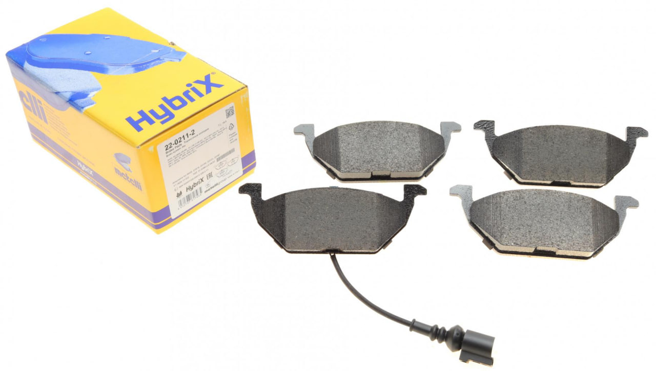 Передні колодки Октавія Тур, Гольф 4, Бора, Ауді А3, Кадді 3, Поло 9N, Румстер (1J0698151E) Metelli 22-0211-2, фото 1