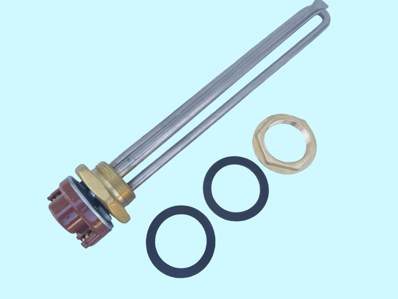 Тэн для летнего душа с терморегулятором и гайкой 1500 Вт (ID#2269051005 ...