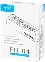 Контролер вентилятора для ПК Deepcool FH-04 4 Port Fan Hub Black