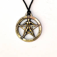 Амулет Пентаграмма Агріппи Бронзове покриття / Амулет Пентаграмма Агріппи Бронзове покриття 2x2 см