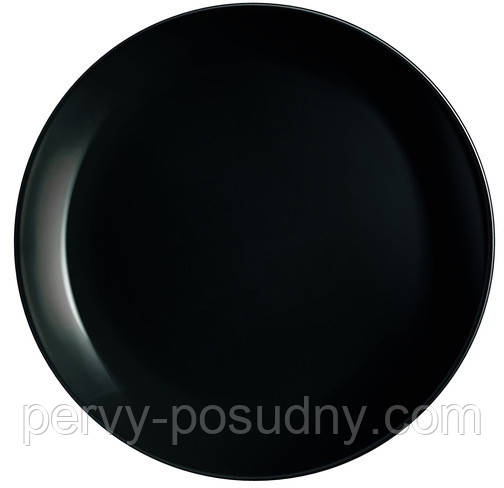 Тарілка обідня Diwali Black 270 мм Luminarc P0786 6шт