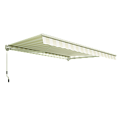 Маркіза для літніх майданчиків 300x250 Gutroof білий з бежевим