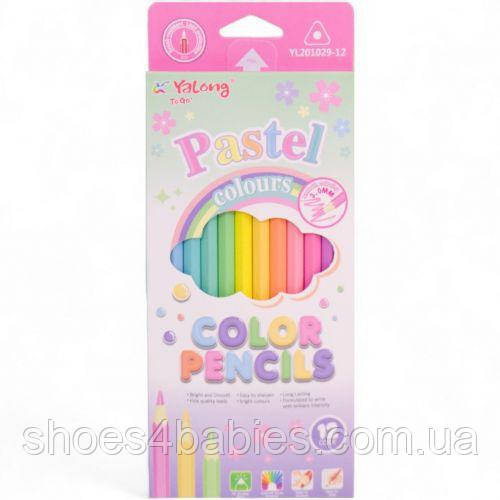 Олівці 12 швів, PASTEL-MACARONS (33316)