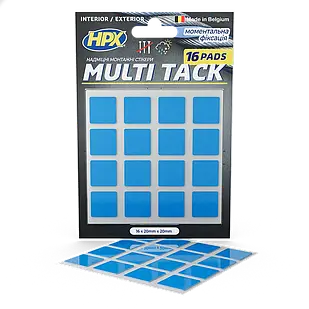 Стікери Multitack, 20х20мм, 16 шт