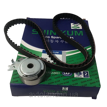 Комплект ременя ГРМ Daewoo Lanos, Nexia 1.5 8V, Chevrolet Aveo 1.5 зубчастий (ремінь + 1 ролик)