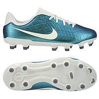 Дитячі футбольні бутси Nike Tiempo Legend X Academy FG x Emerald Junior FN5922-300, Блакитний, Розмір (EU) —