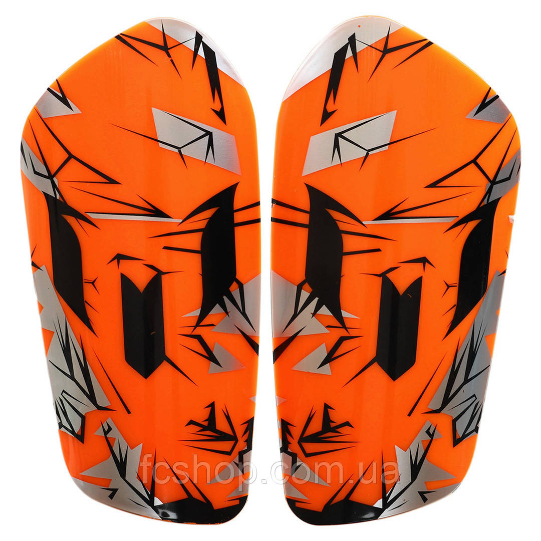 Щитки футбольні SPORTS FB-9722-OR жовтогарячий, Жовтогарячий, Розмір (EU) — L, фото 1