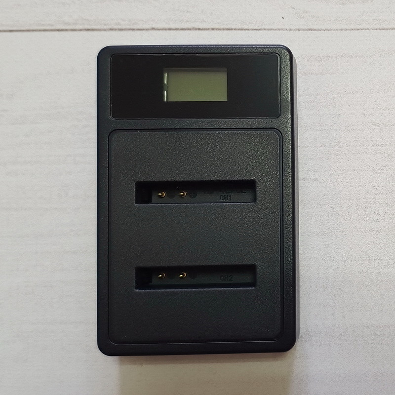 Зарядний пристрій USB для 2 акумуляторів Canon NB-6L/NB-6LH LCD Intelligent