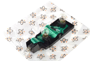 Плата заднього ліхтаря ВАЗ 2114-15 зовнішнього, в зб. з лампами, (кут), WATT