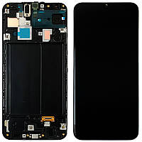 Дисплей (екран) Samsung Galaxy A30 2019 A305F з тачскріном (оригінал 100% Service Pack з рамкою)