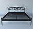 Ліжко двоспальне металеве Tobi Sho CAROLA-1 200Х160 Чорне, фото 2