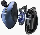 Мишка Ugreen MU006 Ergonomic Wireless Blue, фото 5