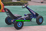 Дитячий педальний залізний карт Bambi M 0645 синій. Велокарт, веломобіль Формула 1 (Formula 1), фото 8