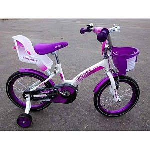 Дитячий двоколісний велосипед Crosser Kids Bike 16 дюймів дітям 4-7 років фіолетовий