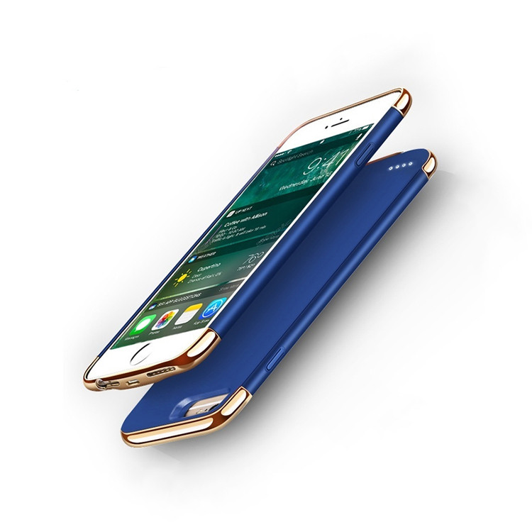 Портативна батарея DT-03 для iPhone 6/7/8 3500 мА·год Чохол зарядка акумулятор для айфона синій + ПОДАРУНОК