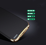 Портативна батарея YBC-014 для iPhone X/Xs 5500 мА·год Чохол зарядка акумулятор для айфона чорний + ПОДАРУНОК, фото 4