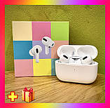 Бездротові навушники AirPods PRO 3 Bluetooth 5.0 Сенсорні з магнітним кейсом у стилі Аерподс AirPods білий, фото 2