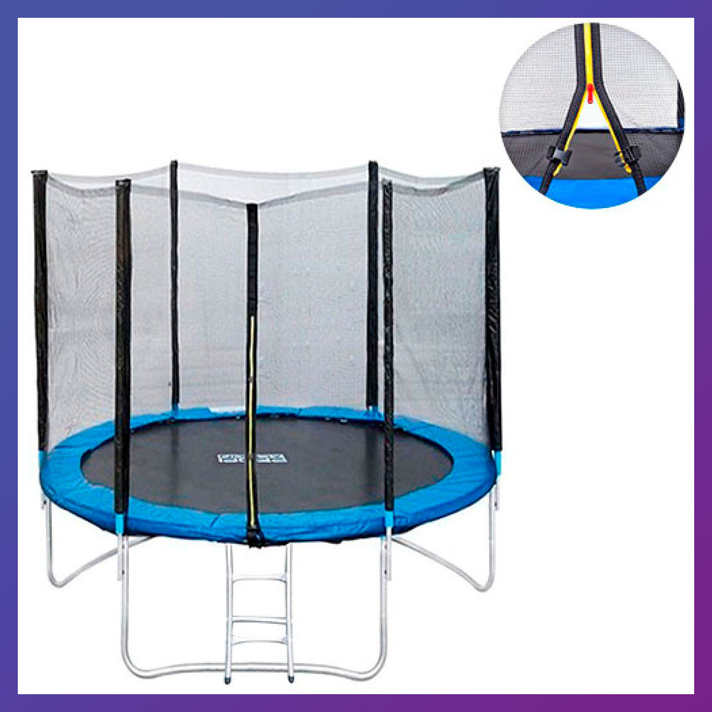 Батут для дорослих і дітей для дому із захисною сіткою Profi MS-0500 діаметр 183 см, фото 1