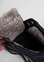 Шкіряні зимові черевики з хутром (ЛБ 19 кол), фото 5