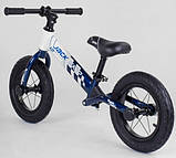 Дитячий біговел велобіг 12 дюймів Corso Skip Jack 93307 синій, фото 4