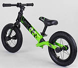 Дитячий біговел велобіг 12 дюймів Corso Skip Jack 95112 зелений, фото 4