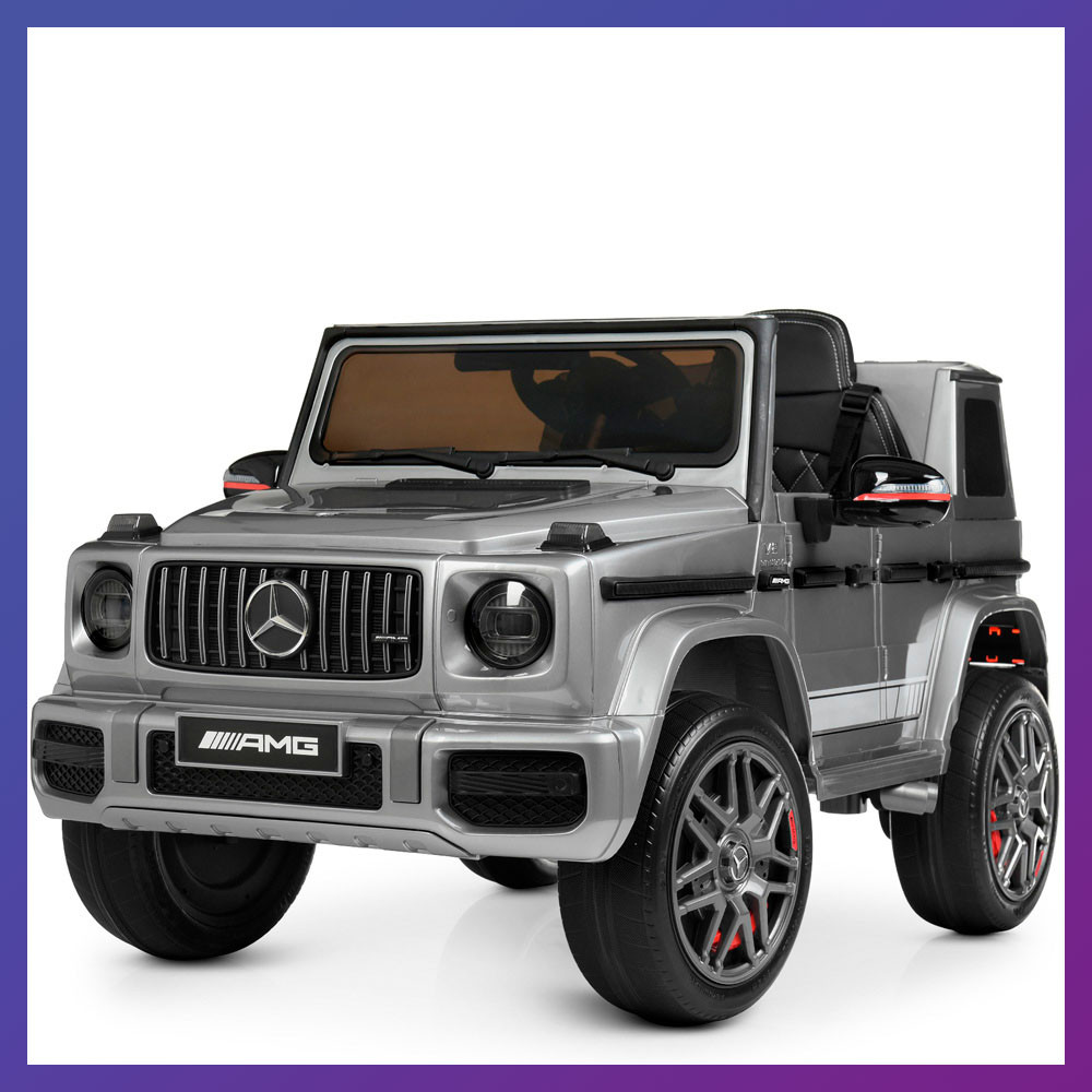 Дитячий електромобіль на акумуляторі Джип Mercedes M 4180 з пультом р/у для дітей 3-8 років автопофарбування сірий