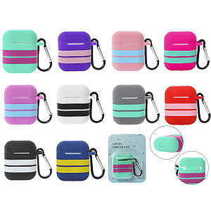 Силіконовий чохол для навушників AirPods смужки