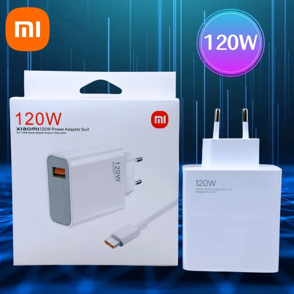 Зарядний пристрій Xiaomi 120W ORIGINAL + кабель 1 м., фото 1