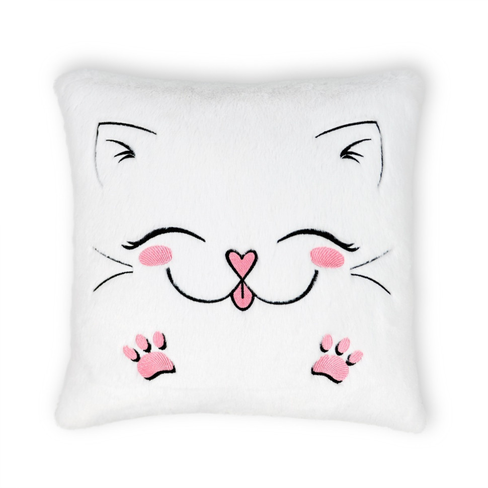 Подушка декоративна Котик WP Merchandise FWPPILLOWCAT22WT0, 12 см, Toyman