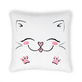 Подушка декоративна Котик WP Merchandise FWPPILLOWCAT22WT0, 12 см, Toyman