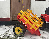 Дитячий електромобіль Трактор із причепом на радіокеруванні Bambi M 4479 червоний, фото 6