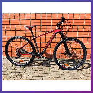 Велосипед гірський однопідвісний на карбоновій рамі Crosser Genesis 29" рама 18" чорно-червоний
