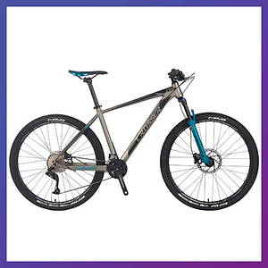 Велосипед гірський однопідвісний на алюмінієвій рамі Crosser Solo 29/21 2*9 Hidraulic LTWOO сіро-синій