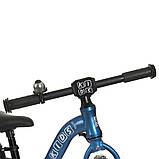 Дитячий біговел велобіг на алюмінієвій рамі 12 дюймів PROFI KIDS ML1203A синій, фото 3
