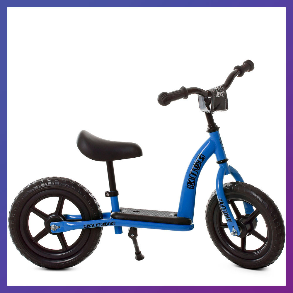 Дитячий біговел велобіг на сталевій рамі 12 дюймів PROFI KIDS M 5455 блакитний, фото 1
