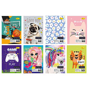 Блокнот дитячий А7 Апельсин АП-1715 на пружині 72 аркушів, асортимент, Toyman