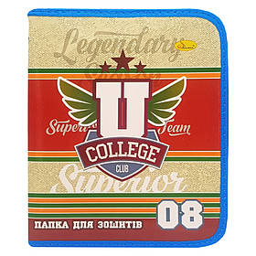 Папка для зошитів на блискавці "Legendary college club" Апельсин АП-1001-10, Toyman