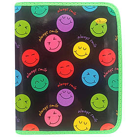 Папка для зошитів на блискавці "Always Smile" Апельсин АП-1001-12, Toyman