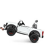 Дитячий електромобіль на акумуляторі Джип Ford M 4790 з пультом радіокерування для дітей 3-8 років білий, фото 3